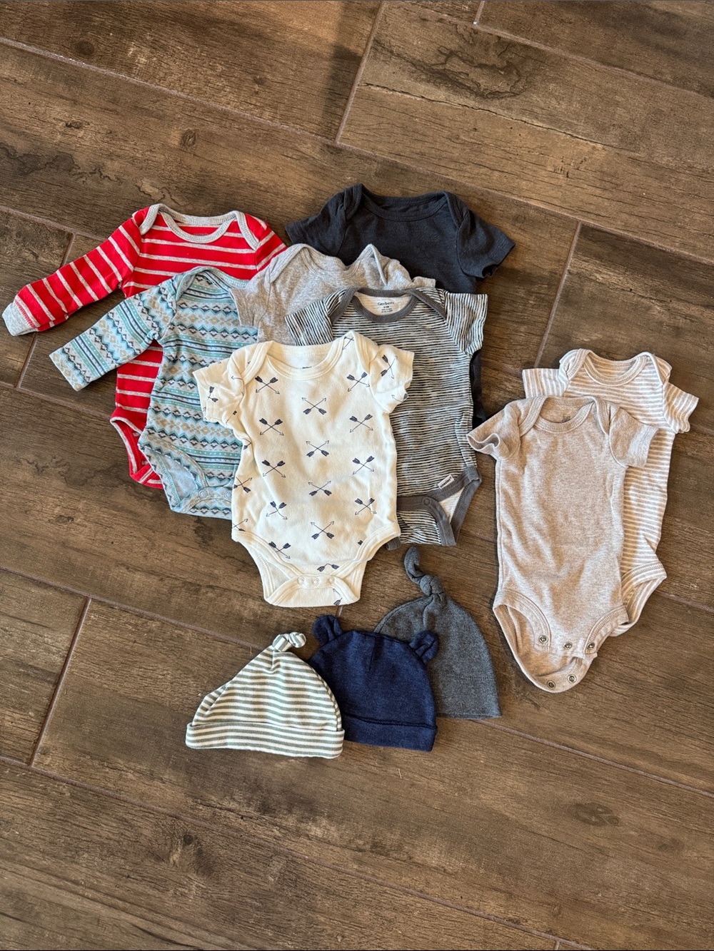 Carters onesie and hat bundle